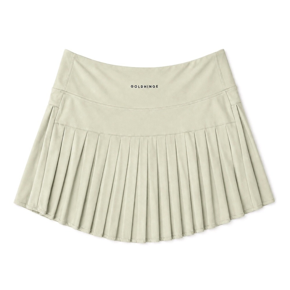 Gold Hinge Pleated Athletic Skort L Sage Green Tennis Golf Pickleball Skirt